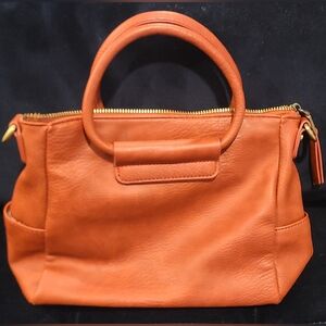 Antik Kraft Deep Orange Vegan Leather Bag